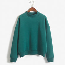 Load image into Gallery viewer, 9 Colors Autumn Winter Loose Fleece Thick Knit Sweatshirt Female Hooded Pullover Tops Women Hoodies Casual Female Clothes