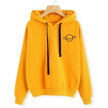 Load image into Gallery viewer, OEAK Women Hoodies Casual Kpop Planet Print Solid Loose Drawstring Sweatshirt Long Sleeve Hooded 2019 Autumn Female Pullover