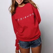 Load image into Gallery viewer, Womens Letters FRIENDS Print Long Sleeve Hoodie Sweatshirt Ladies Slouch Pullover Jumper Tops 5 Colors S M L XL Brand New 2019