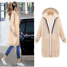 Load image into Gallery viewer, 5XL Plus size hoodie 2018 New Autumn Winte Women Casual Long Zipper Hooded Jacket Hoodies Sweatshirt 8 colors hoodies